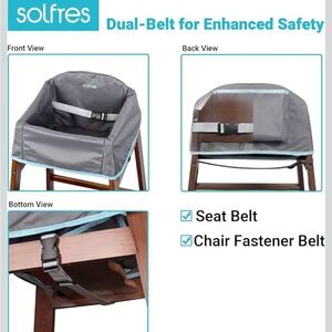 NWT Gray Kids Safety High chair cover